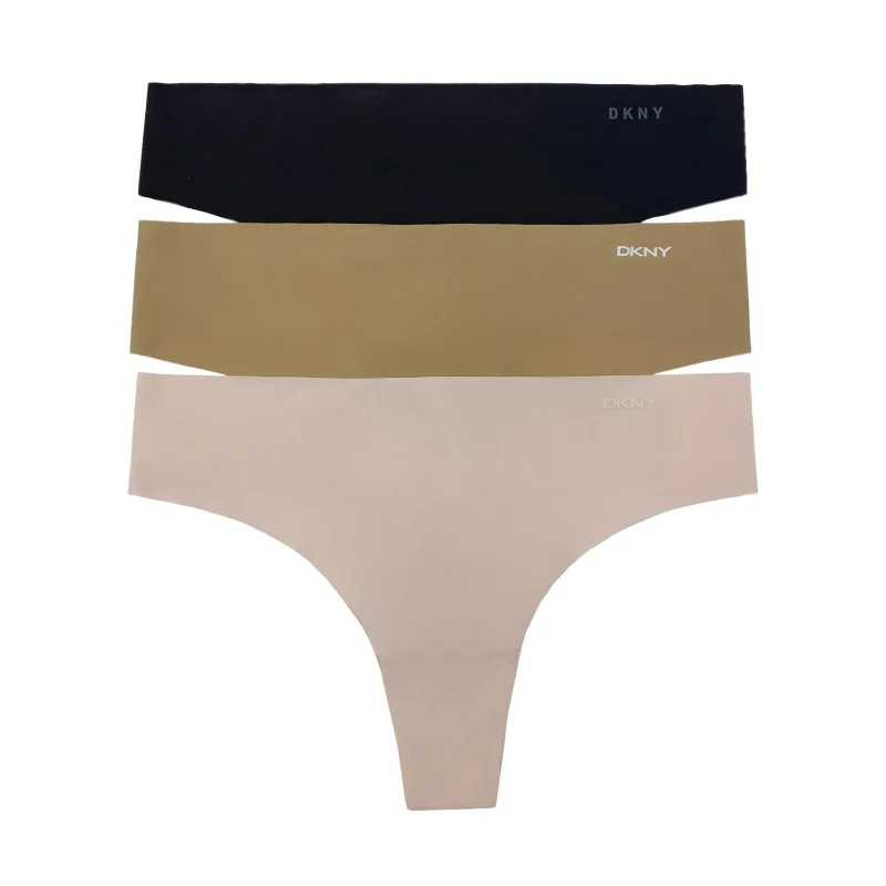 DKNY - Litewear Cut Anywhere - Thong 3 Pack - Image 3