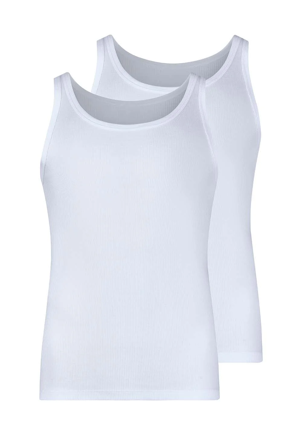 HUBER hautnah - Cotton Double Rib - Tank Top - 2 Pack - Image 4