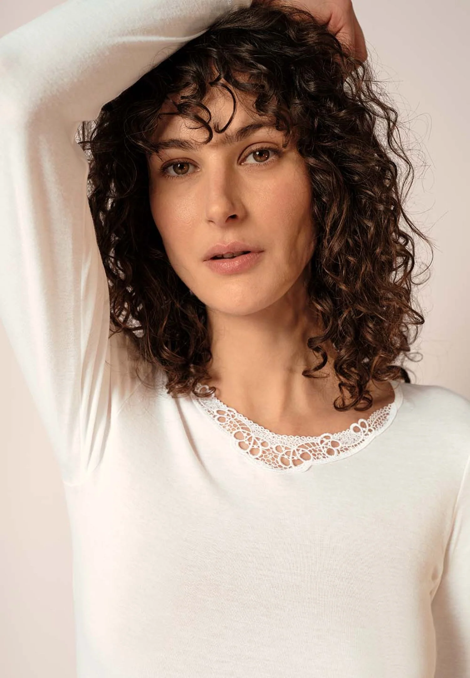 HUBER hautnah - Cotton Embroidery - Shirt Long - Image 3