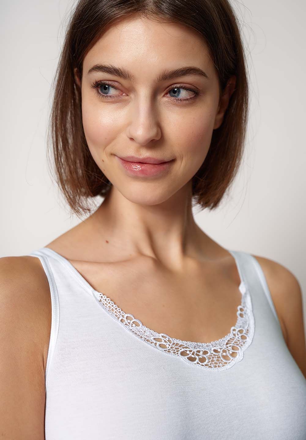 HUBER hautnah - Cotton Embroidery - Tank Top - Image 3