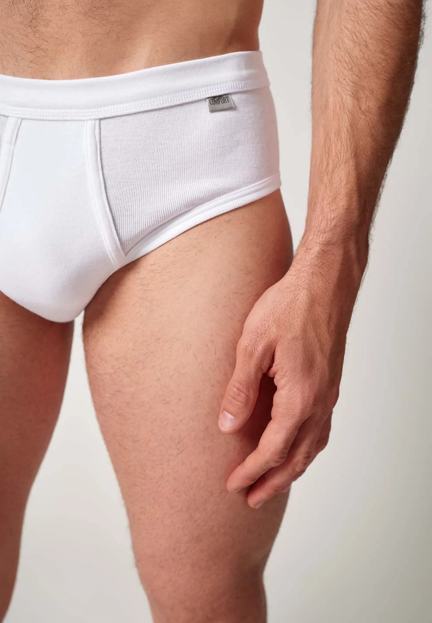 HUBER hautnah - Cotton Fine Rib - Briefs With Fly - Image 7