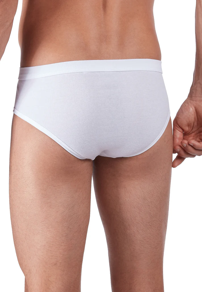 HUBER hautnah - Cotton Fine Rib - Briefs with fly - Sale - Image 2