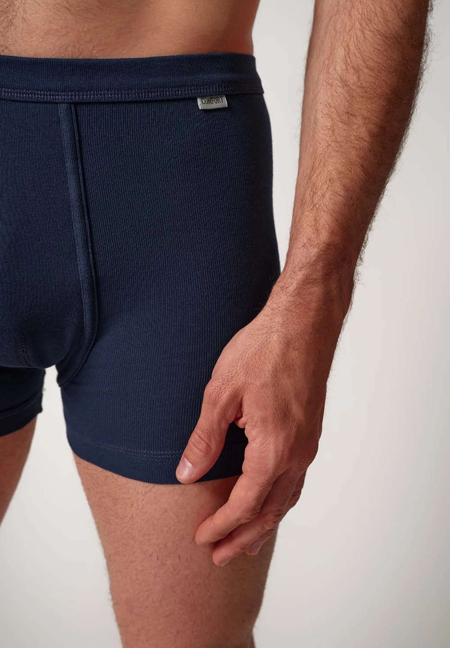 HUBER hautnah - Cotton Fine Rib - Pants With Fly - Image 8