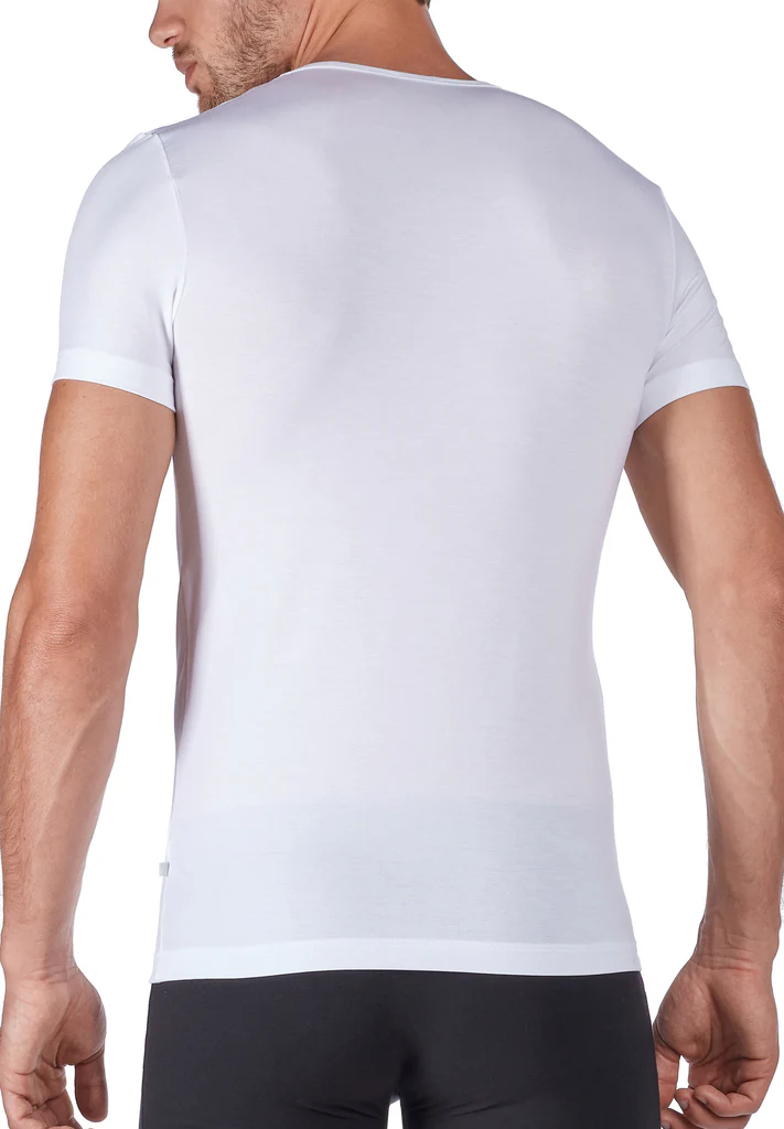 HUBER hautnah - Lyocell Selection - V-neck Shirt s/slv - Image 4