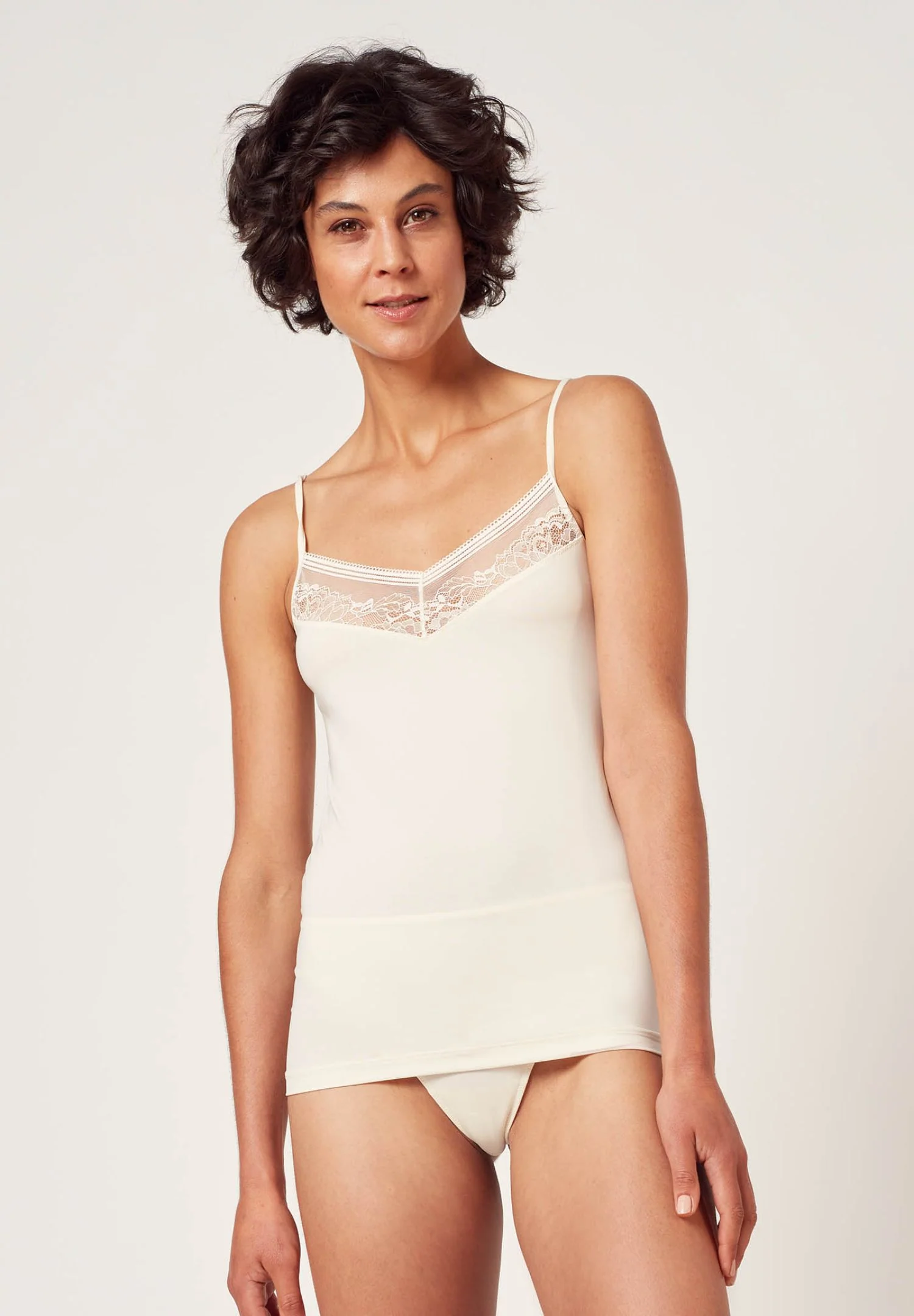 HUBER hautnah - Soft Floral Micro - Spaghetti Top - Image 6