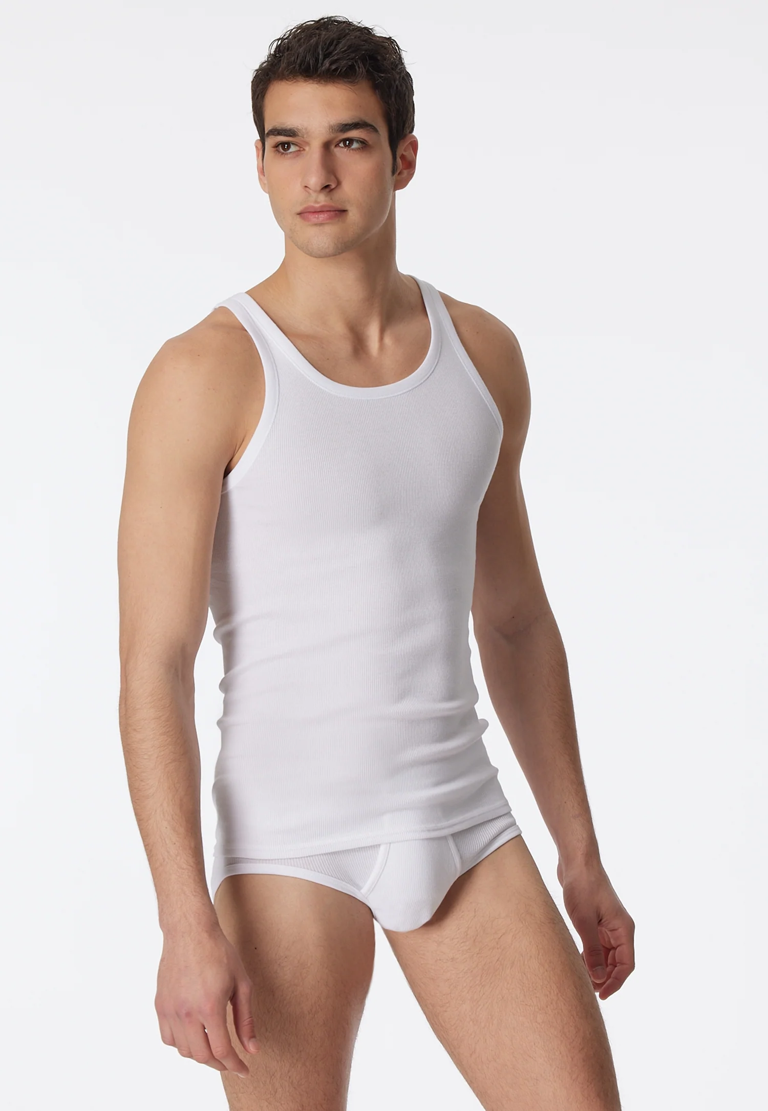 Schiesser - Cotton Essentials Double Rib - Shirt 0/0 - 2 Pack - Image 3