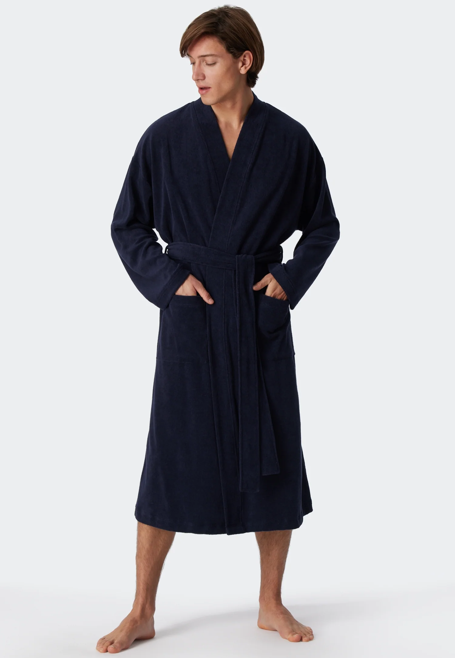 Schiesser - Feather Terry - Bathrobe Light Terry Cloth - Image 11