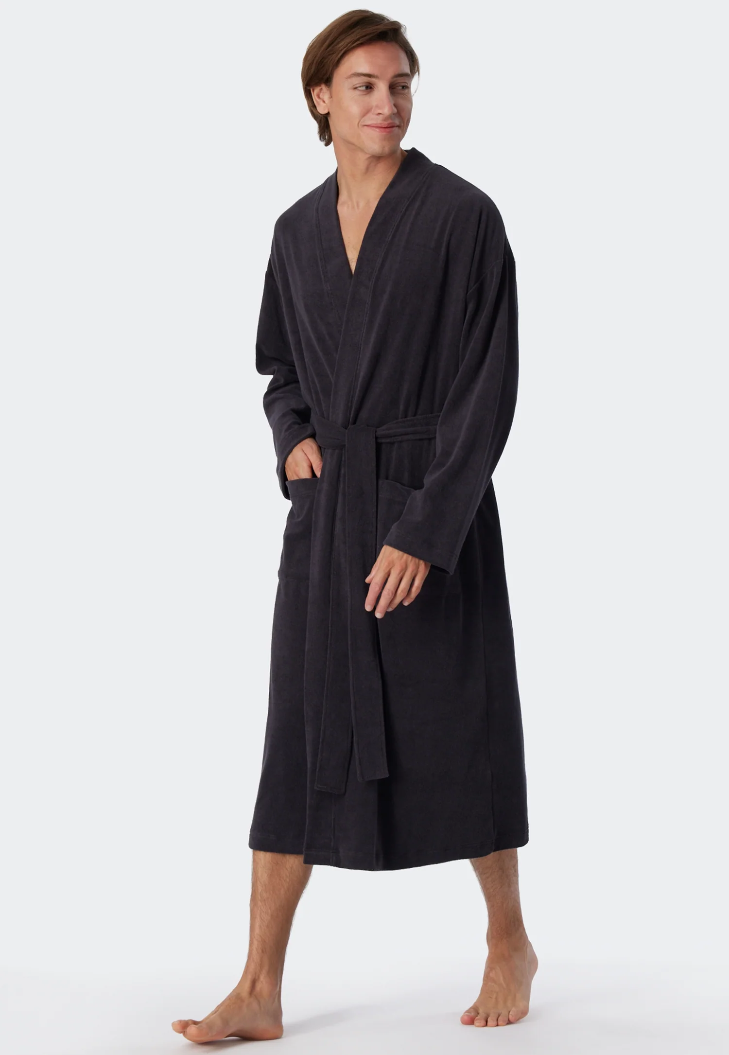 Schiesser - Feather Terry - Bathrobe Light Terry Cloth - Image 3
