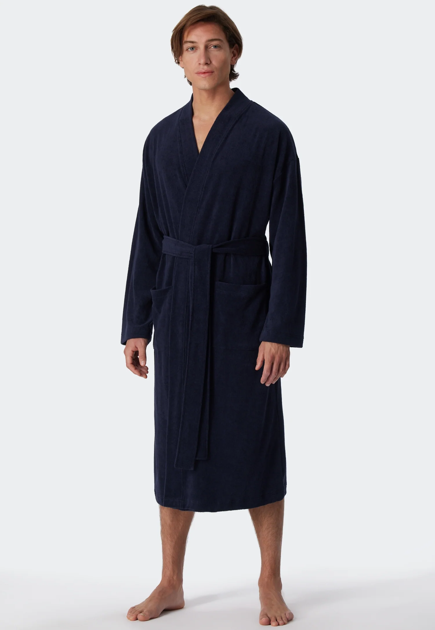 Schiesser - Feather Terry - Bathrobe Light Terry Cloth - Image 9