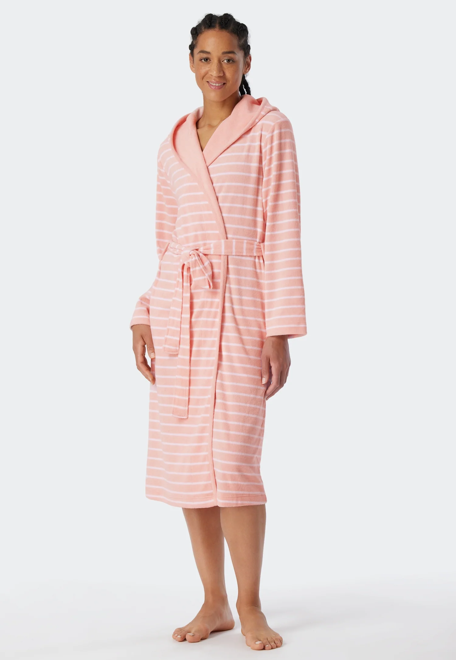 Schiesser -  Feather Terry - Bathrobe Light Terry Striped - Image 11
