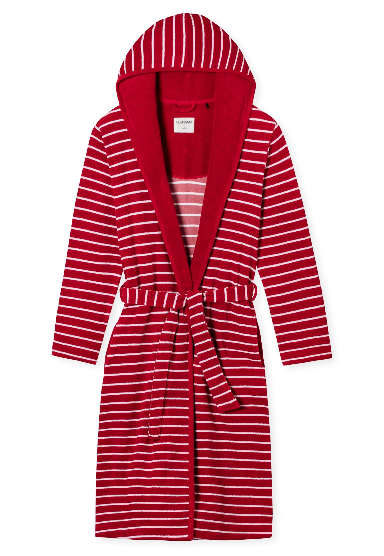 Schiesser -  Feather Terry - Bathrobe Light Terry Striped - Image 4