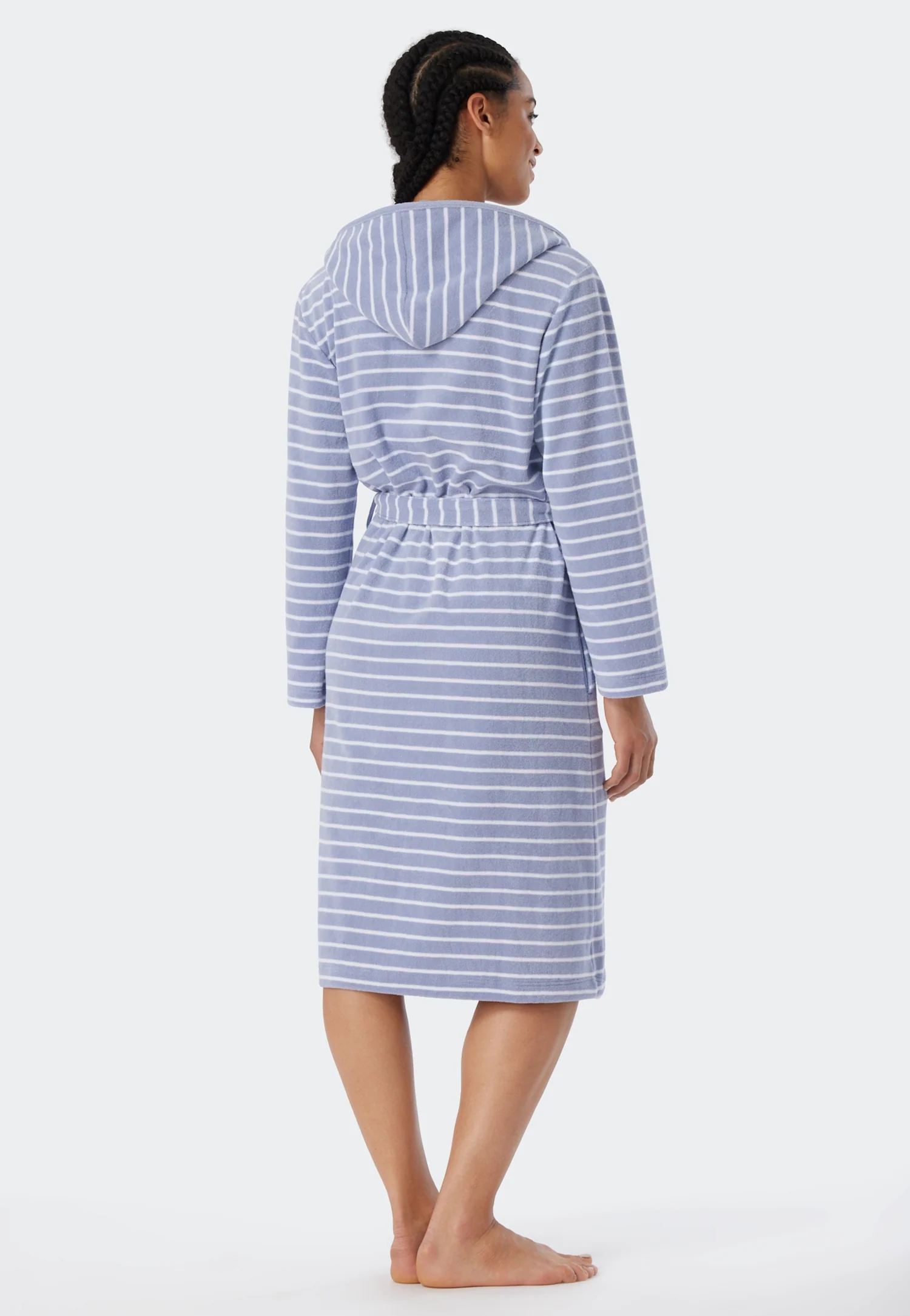 Schiesser -  Feather Terry - Bathrobe Light Terry Striped - Image 6