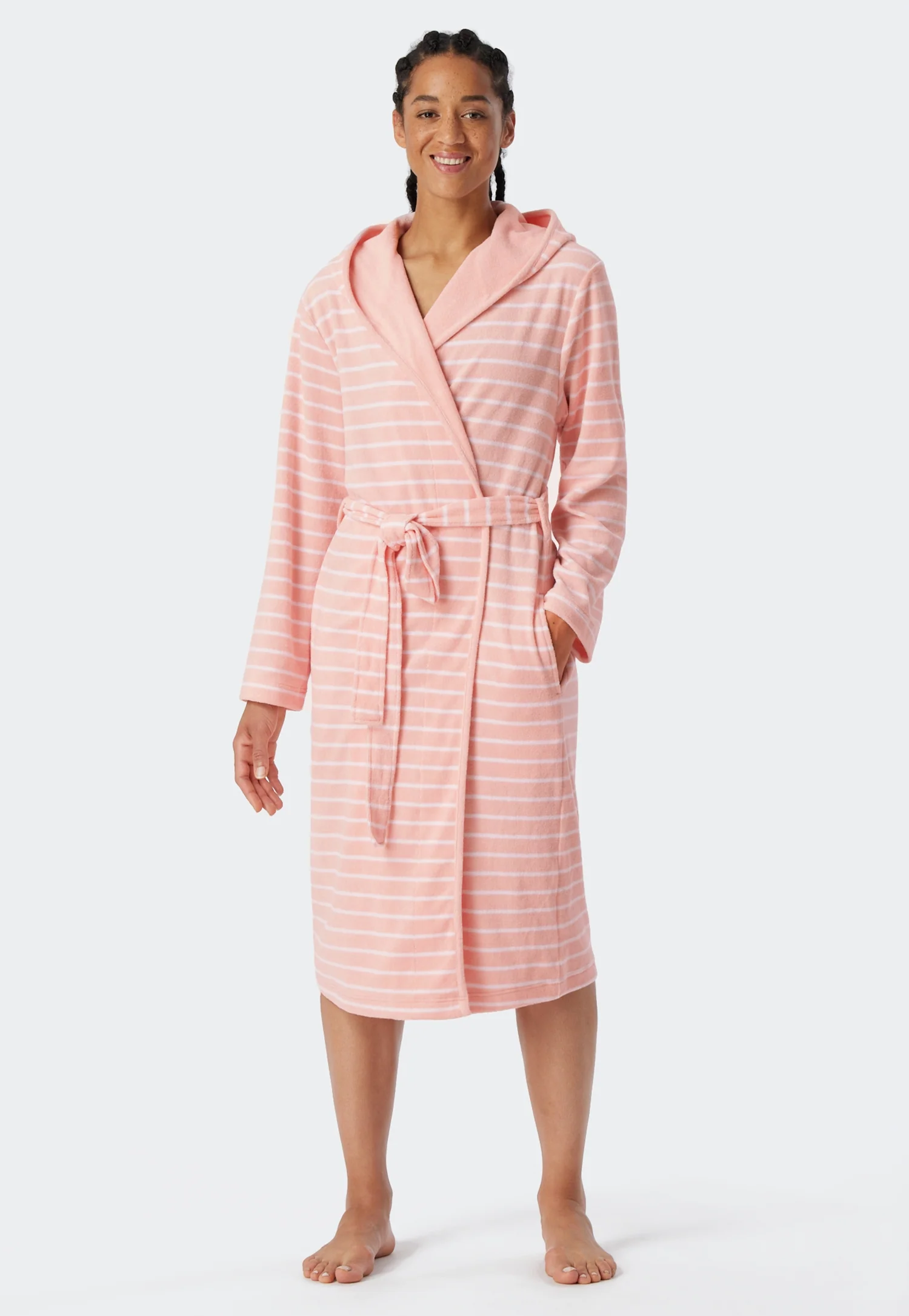 Schiesser -  Feather Terry - Bathrobe Light Terry Striped - Image 9