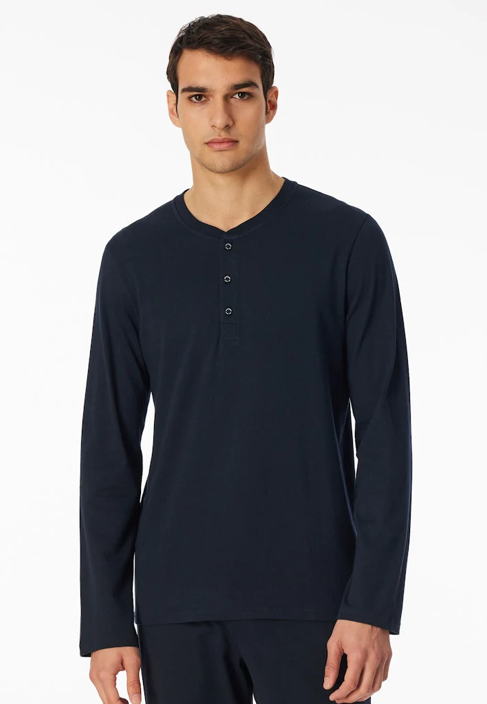 Schiesser - Mix&Relax - Long Sleeve Shirt with button placket - Image 3