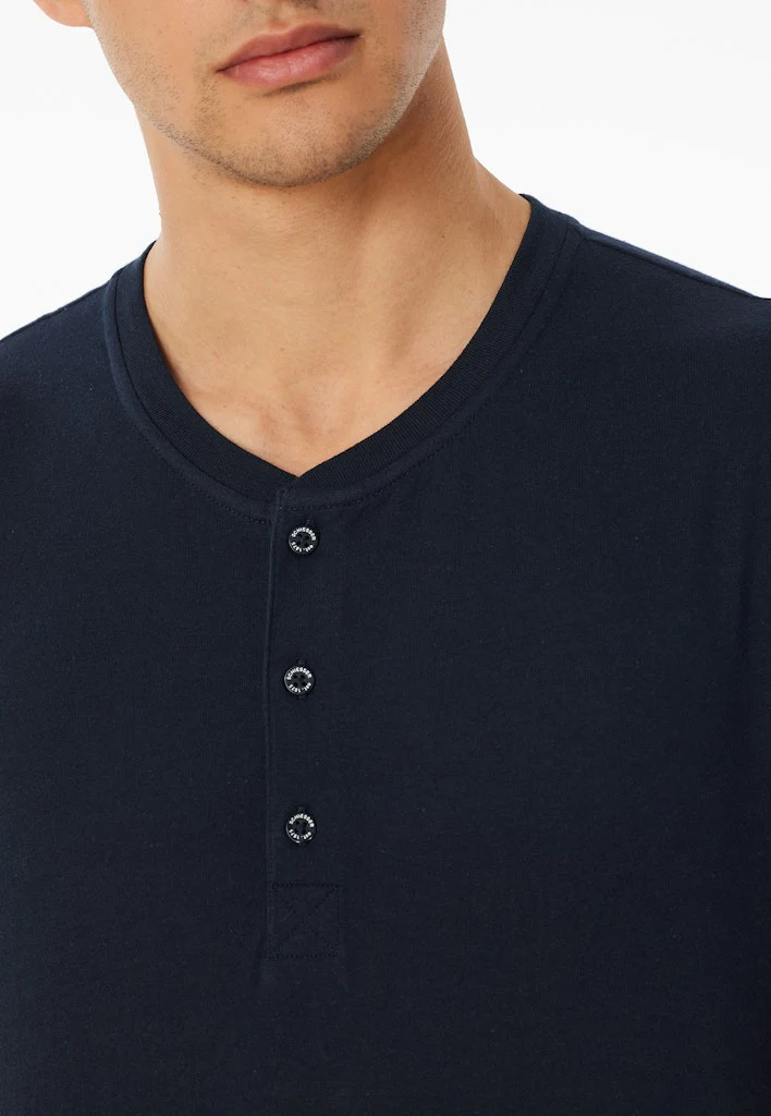 Schiesser - Mix&Relax - T-Shirt with button placket - Image 3