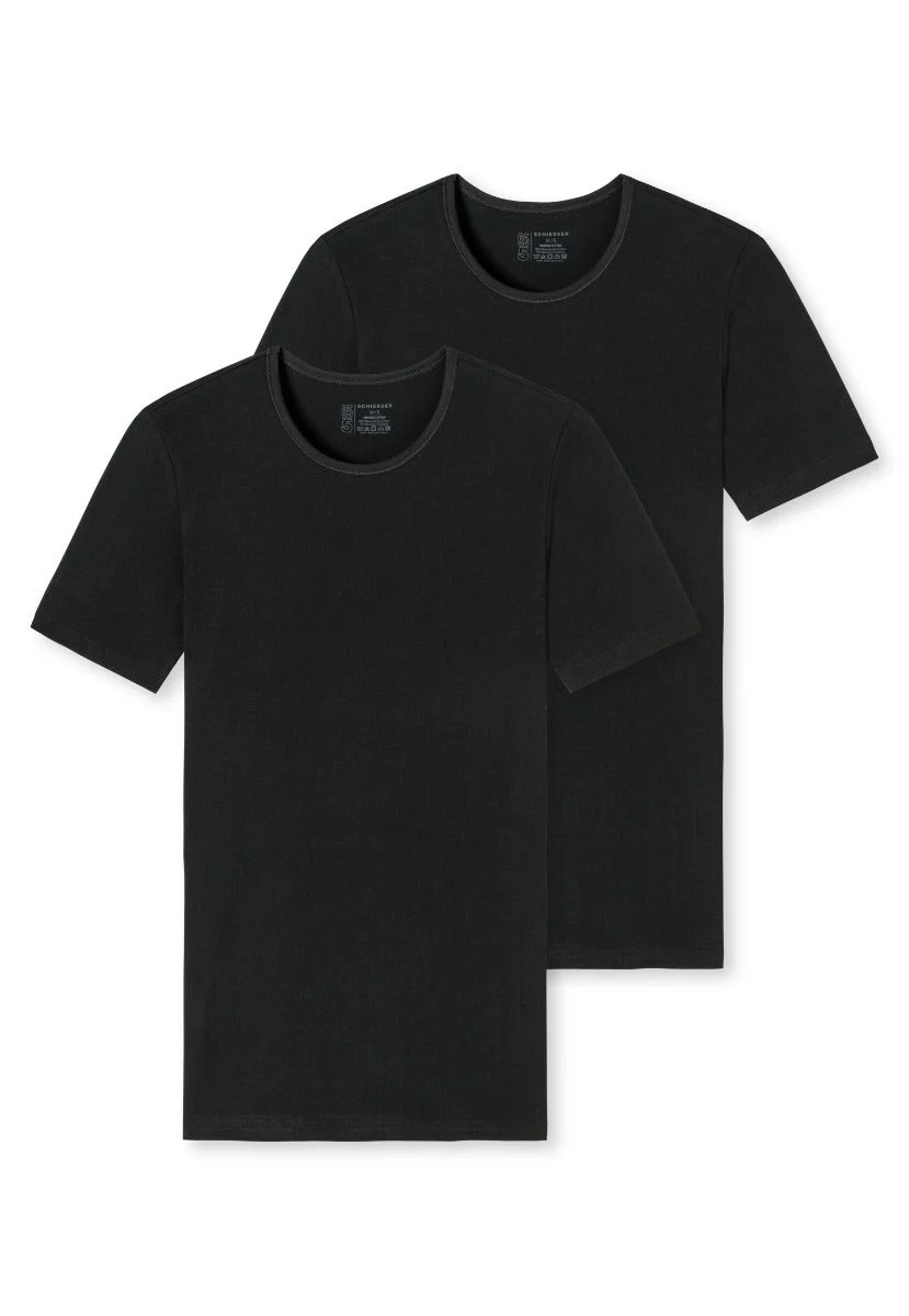 Schiesser - Organic Cotton - T-Shirt ½ - 2 Pack - Sale - Image 4
