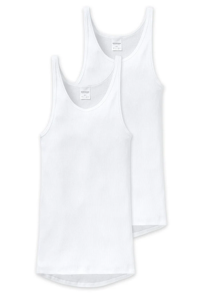 Schiesser - Original Double Rib - Shirt 0/0 - 2 Pack - Sale - Image 3